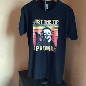 Next Level Apparel Black Graphic Tee